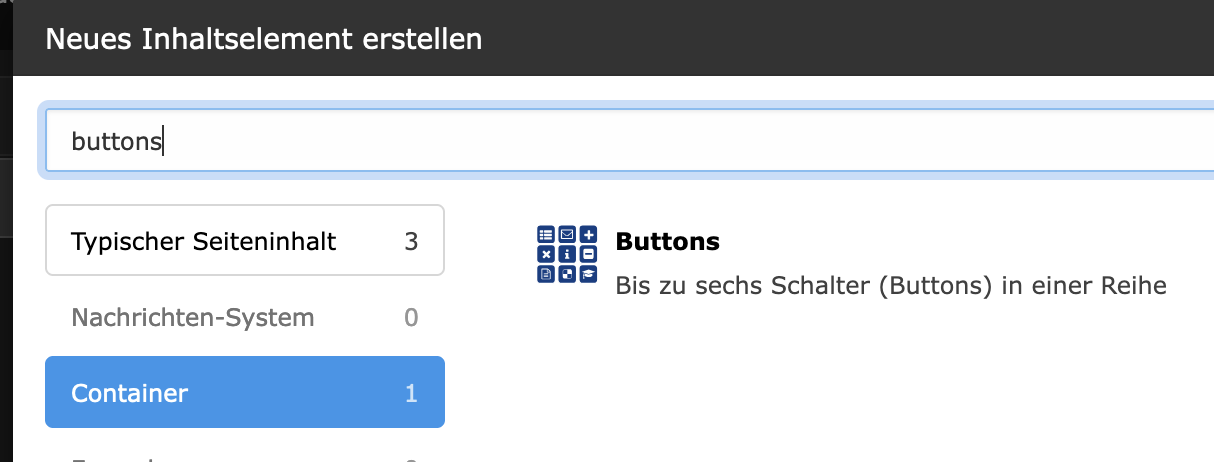 Container Buttons