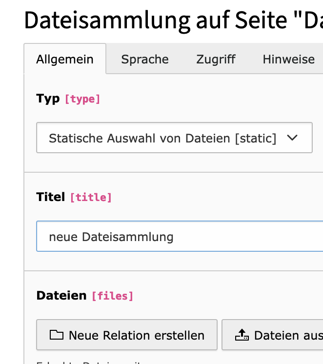 Dateiauswahl