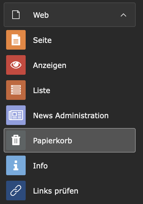 Modul Papierkorb